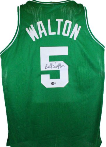 Bill Walton Autographed Signed Green Pro Basketball Jersey-Beckett W Hologram *Black