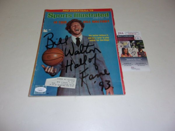 Bill Walton Autographed Signed Portland Trailblazers,HOF 1993 JSA/COA Sports Illustrated