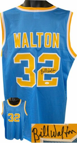 Bill Walton Autographed Signed UCLA Bruins Blue TB Custom Stitched College Basketball Jersey XL- JSA Witnessed