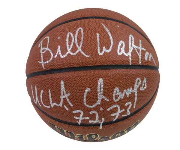 Bill Walton Autographed Signed Wilson NCAA Basketball - Hall of Fame 93 Inscription- JSA Authentic