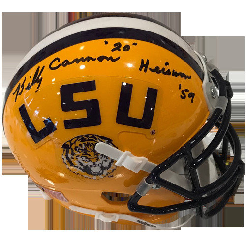 Billy Cannon Signed LSU Tigers RETRO Mini Helmet JSA 