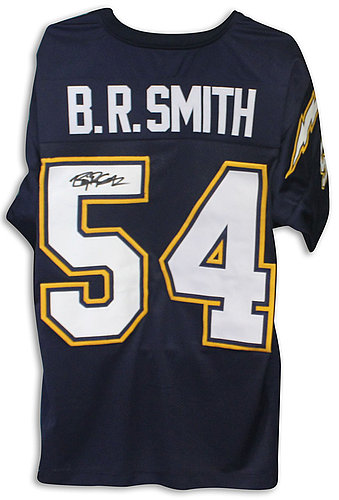 Billy Ray Smith San Diego Chargers Autographed Signed Blue Jersey