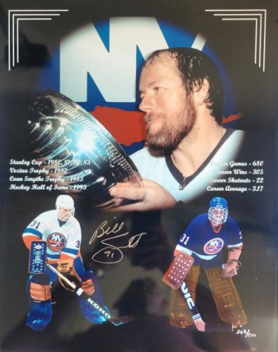 BILLY SMITH Jersey Photo Art NEW YORK ISLANDERS Hockey Picture 8x10 11x14  16x20