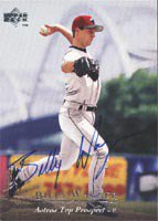 Billy Wagner Signed Auto Greeting Family Thank You Note Card