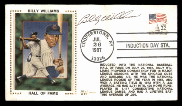 Beautiful Billy Williams Signed Heavily Inscribed STATS Chicago