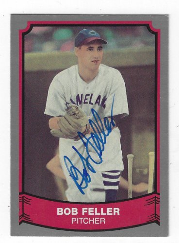 Bob Feller Autographed Signed 1989 Pacific Legends Card #156