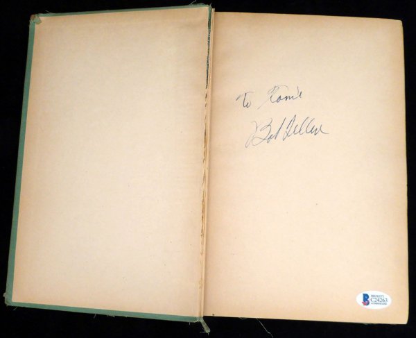 Bob Feller Autographed Signed Book Cleveland Indians To Tamie Beckett Beckett