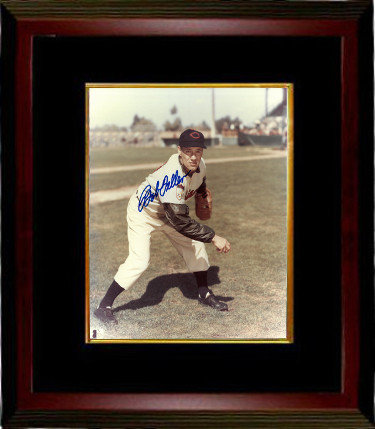 Bob Feller Autographed Signed Cleveland Indians 8x10 Color Photo