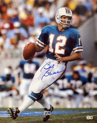 Bob Griese Miami Dolphins Autographed 16 x 20 Black & White Passing  Photograph with HOF 90 Inscription