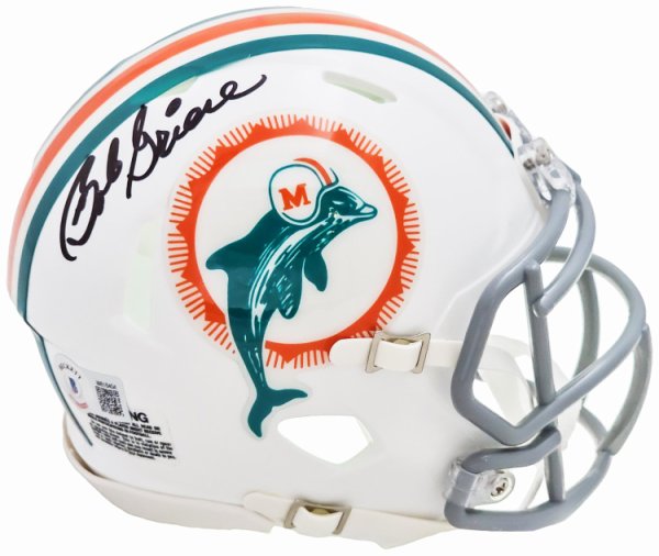 Autographed/Signed Bob Griese Miami White Football Jersey JSA COA