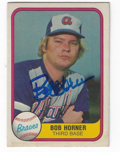 AUTOGRAPHED SIGNED photo BOB HORNER Milwaukee Braves - Main Line Autographs