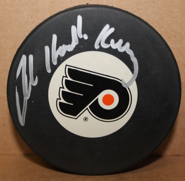 Bob Kelly Philadelphia Flyers Autographed Signed Puck Inscribed Hound