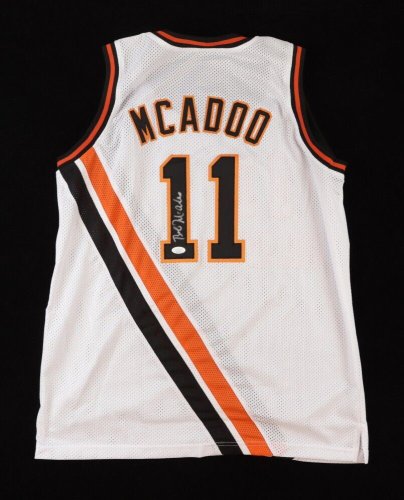 11 BOB McADOO Buffalo Braves NBA F/C White Throwback Jersey