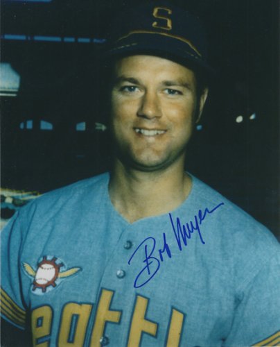 Bob Meyer Autographed Signed Seattle Pilots Photo - Autographs