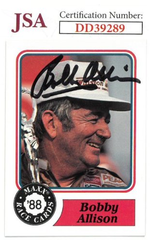 Bobby Allison Autographed Signed NASCAR 1988 Maxx Charlotte Racing Trading Card #30- JSA Hologram #DD39289