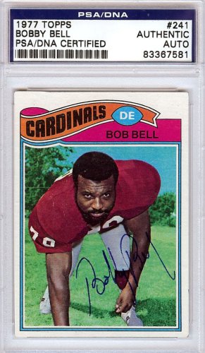 Bobby Bell Autographed Signed 1977 Topps Card #241 St. Louis Cardinals PSA/DNA