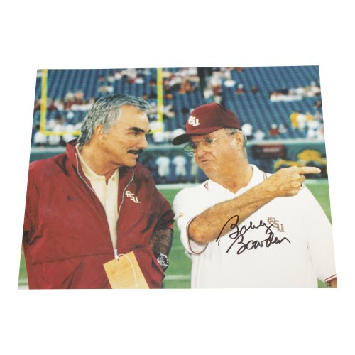 Bobby Bowden Autographed Signed 8x10 Photo Florida State Seminoles with Burt Reynolds - Sports Collectibles Authentic