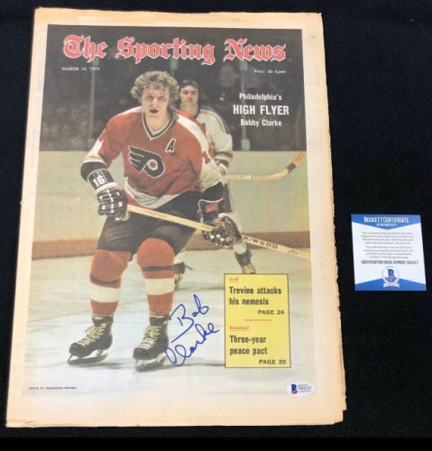 Framed Bobby Clarke The Goal 1975 Stanley Cup Autograph Replica Print Philadelphia Flyers