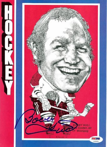 Bobby Hull Autographed Signed Magazine Page Photo Winnipeg Jets PSA/DNA