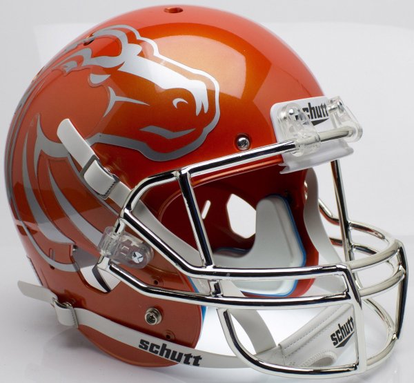 Boise State Broncos White 2024 Revolution SPEED Mini Football Helmet