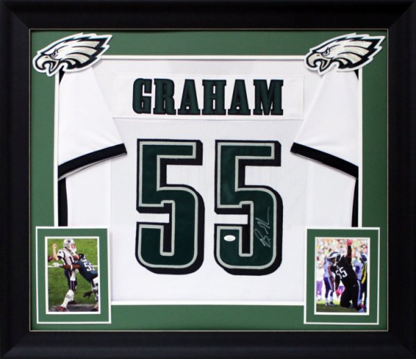 Brandon Graham Signed Philadelphia Eagles Green Jersey (JSA COA) Defensive  End