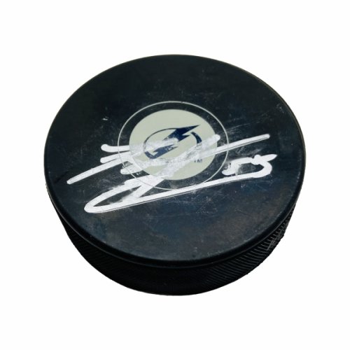 Certified Authentic Ryan Malone Autographed/Signed Tampa Bay Lightning Hockey Puck 