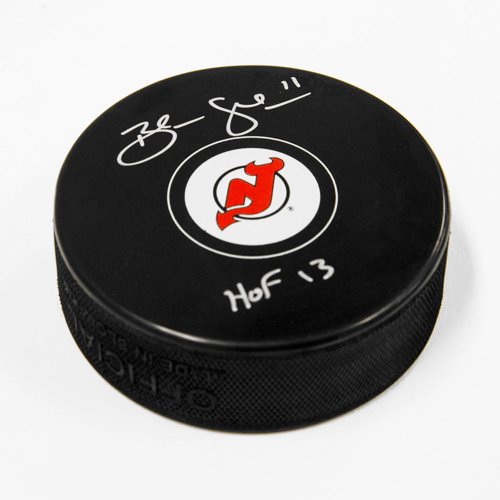 Brendan Shanahan New Jersey Devils Autographed Signed Hockey Puck with HOF