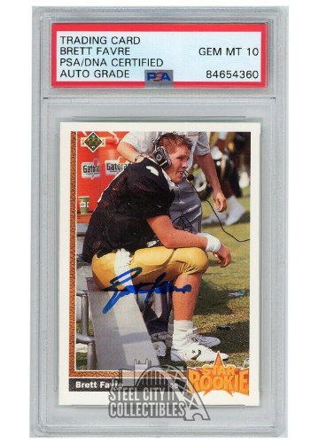 Brett Favre Autographed Signed 1991 UDA Star Rookie Rc Auto Card #13 PSA/DNA (Blue Ink)