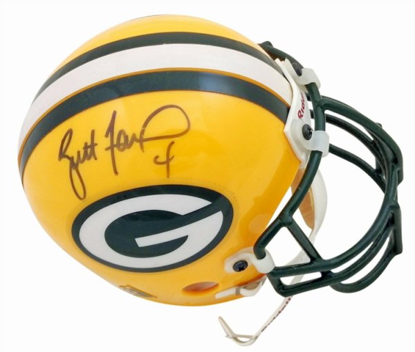 Brett Favre Autographed Signed Authentic Mini Helmet Packers PSA/DNA