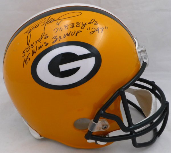 Brett Favre Green Bay Packers Autographed Green Mitchell & Ness