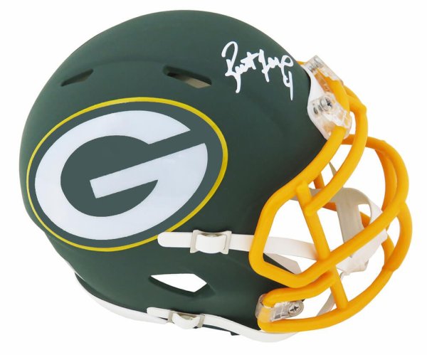 Brett Favre Autographed Signed Green Bay Packers AMP Alternate Series Riddell Speed Mini Helmet