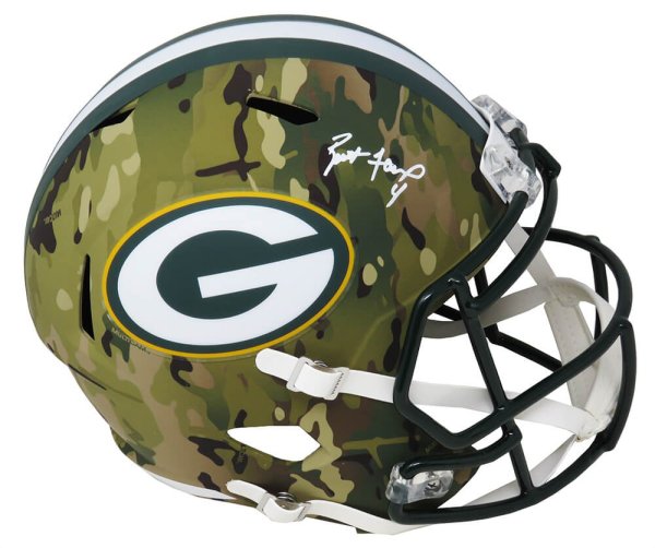 Brett Favre Green Bay Packers Autographed Green Mitchell & Ness Replica  Jersey
