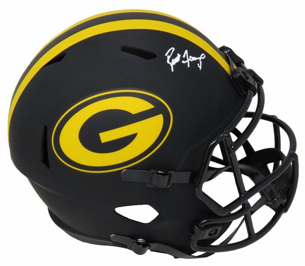 Brett Favre Autographed Signed Green Bay Packers Eclipse Riddell Full Size Speed Replica Helmet (Favre Holo)