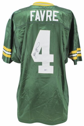 Brett Favre Autographed Signed Packers Authentic Green Authentic Wilson Jersey Beckett