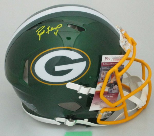 Brett Favre Autographed Signed Packers Full Size Authentic Flash Speed Helmet Auto - JSA