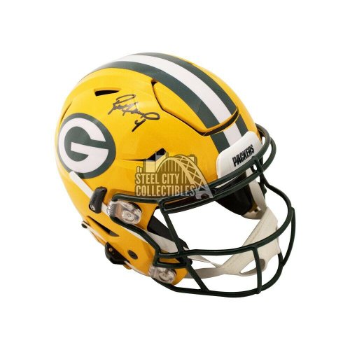 Brett Favre Autographed Signed Packers Speed Flex Full-Size Football Helmet - Beckett COA