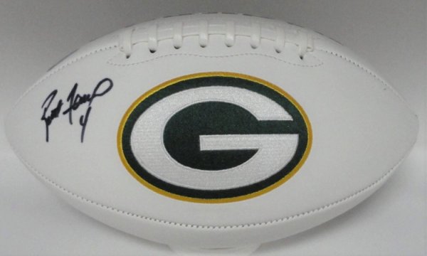 Brett Favre Autographed and Framed White Packers Jersey