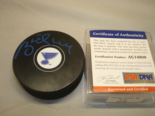 download brett hull autographed puck