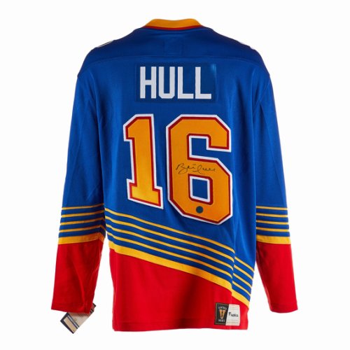 Brett Hull Signed St. Louis Blue Hockey Jersey (PSA)