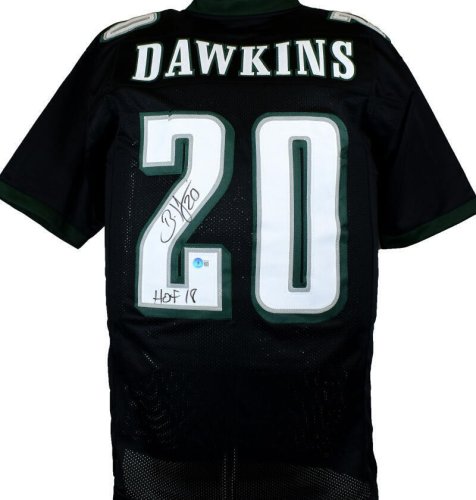 Brian Dawkins Philadelphia Eagles Autographed Midnight Green Mitchell &  Ness Authentic Jersey