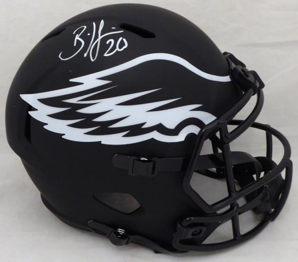 Brian Dawkins Signed Philadelphia Eagles Mini Speed Replica Helmet JSA w/Case 