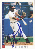 Autograph 122311 Houston Astros 1995 Topps Rookie Year No. 39T Brian Hunter  Autographed Baseball Card at 's Sports Collectibles Store