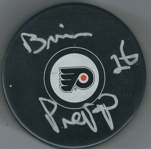 Brian Propp Autographed Signed Philadelphia Flyers Hockey Puck - Main Line Autographs