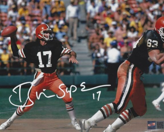 Brian Sipe Signed San Diego State Aztecs 1971 Jersey (Beckett Holo) Browns  QB