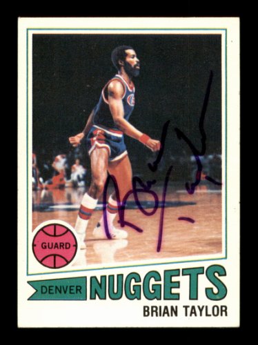 Brian Taylor Autographed Signed 1977-78 Topps Card #14 Denver Nuggets #195509