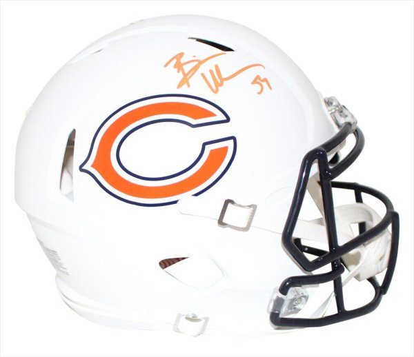 Brian Urlacher Chicago Bears Autographed Fanatics Authentic Riddell Lunar  Speed Authentic Helmet