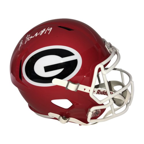 Brock Bowers Autographed Signed Georgia Bulldogs Riddell Speed Full Size Replica Helmet - Beckett QR Authentic