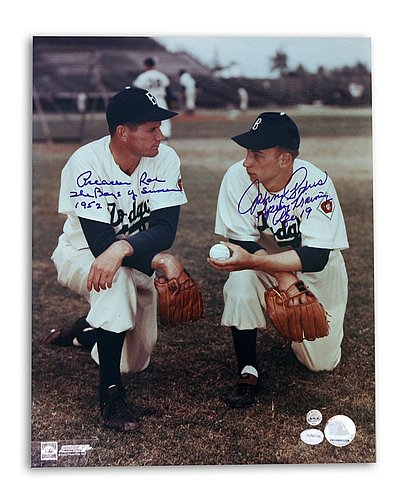 Brooklyn Dodgers 1955 World Series Celebration photo autographed by Johnny  Podres MVP 11x14 at 's Sports Collectibles Store