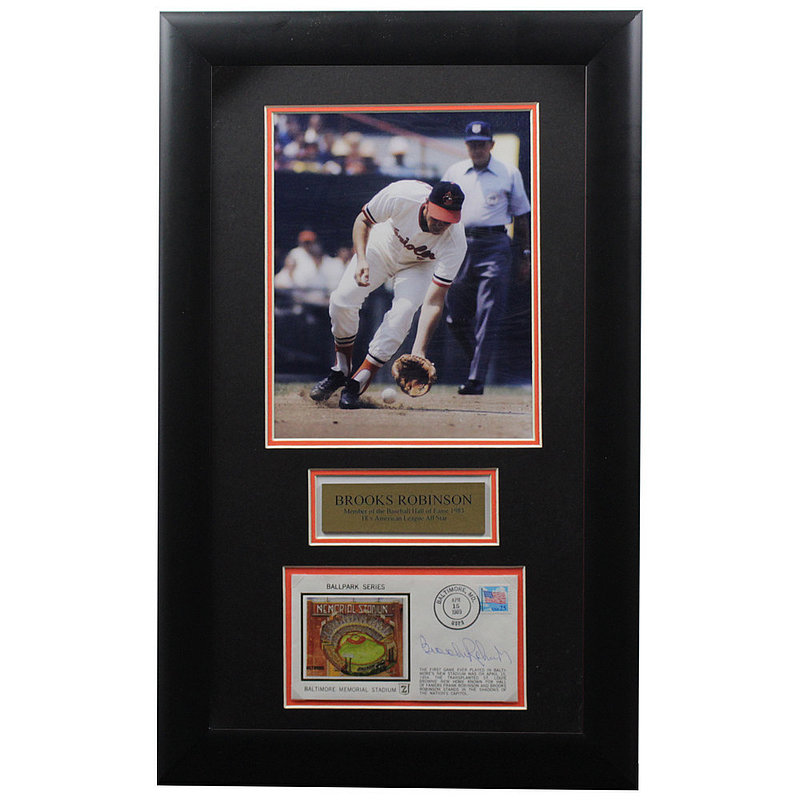 Brooks Robinson Autographed Signed Framed First Day Cover - Certified Authentic
