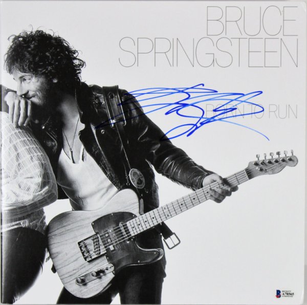 Bruce Springsteen Autographed Signed Authentic Born To Run Album Cover W/ Vinyl Beckett 
